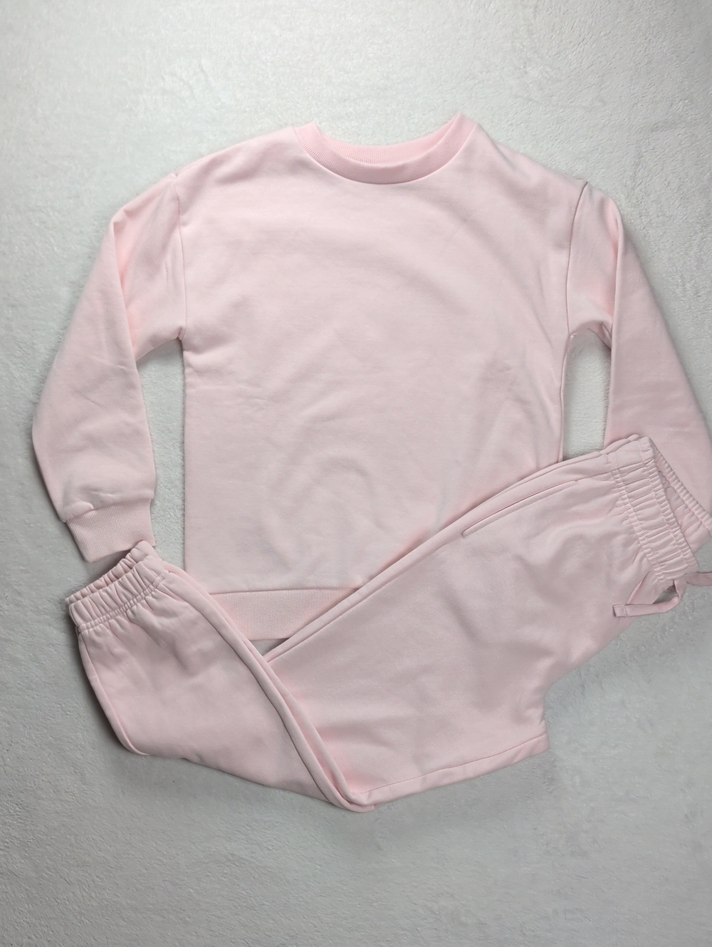 Tag Kids Pastel Pink Cozy Sweatshirt & Jogger Set, Size 8
